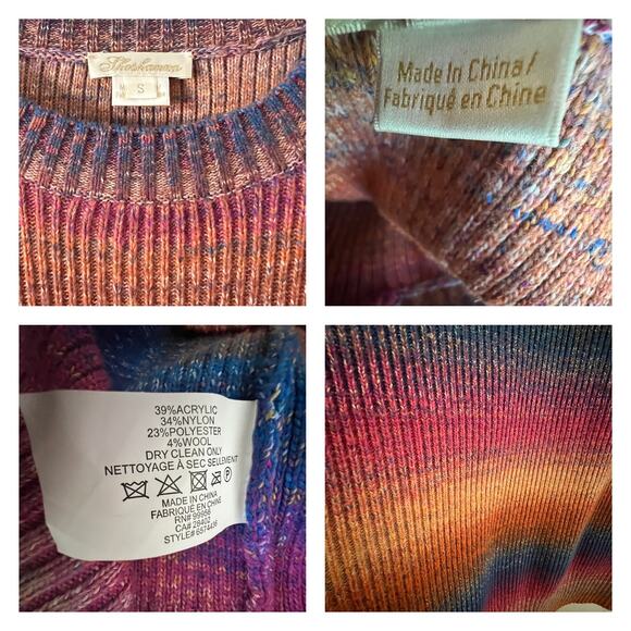 Shoshanna Ridley Ombre Ribbed Knit Sweater Dress Size S - Picture 5 of 9